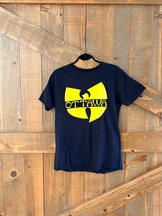 Wu Tang Other - Ottawa/Wu-Tang collab Graphic Tee - Black with Yellow Logo